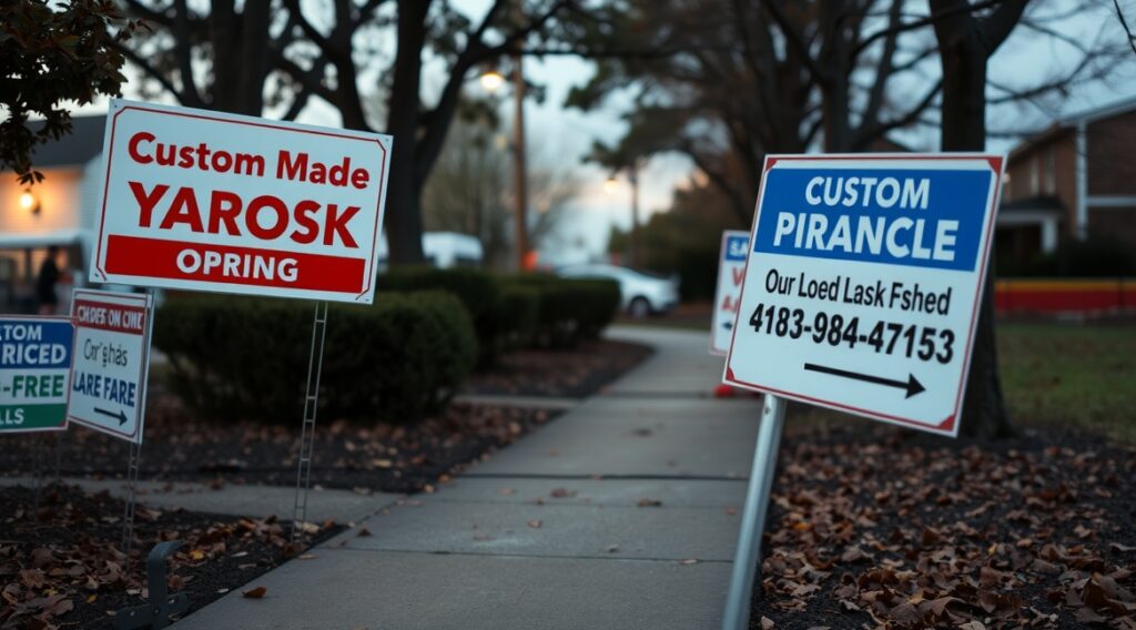 Advertising Yard Signs Roadside Neighborhood 1168x648 1
