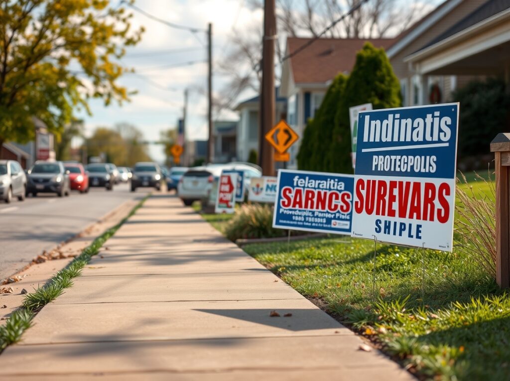 Advertising Yard Signs Roadside Neighborhood 1168x872 1