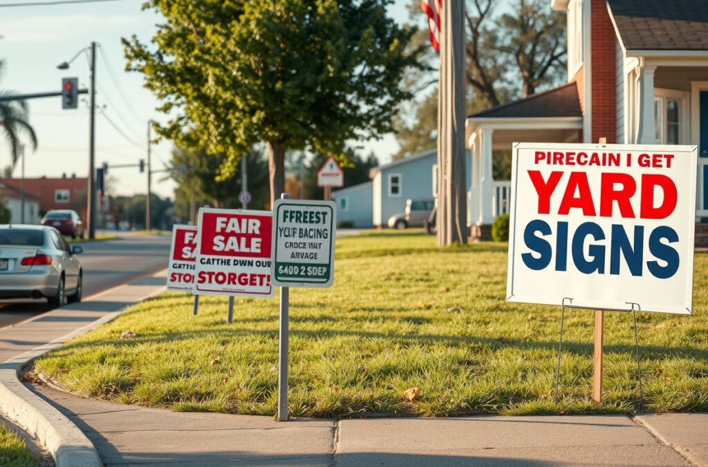 Advertising Yard Signs Roadside Neighborhood 1176x776 1
