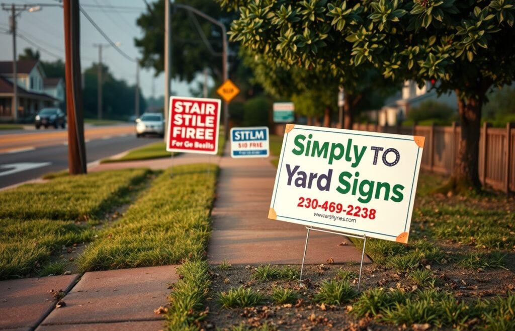 Advertising Yard Signs Roadside Neighborhood 1208x776 2