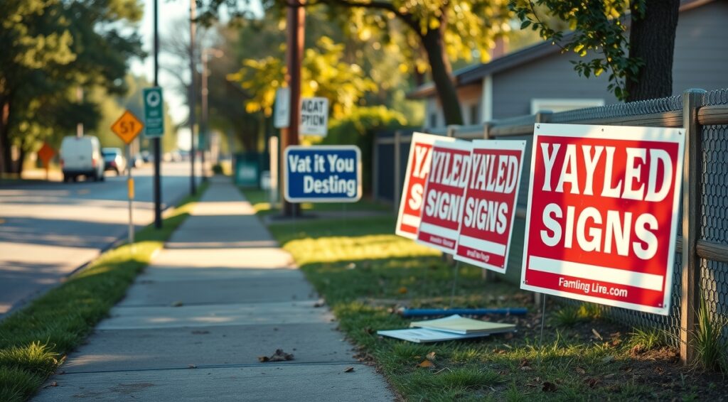 Advertising Yard Signs Roadside Neighborhood 1216x672 1