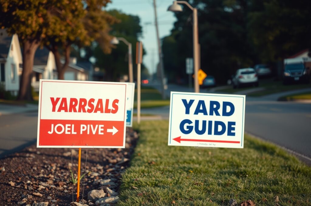 Advertising Yard Signs Roadside Neighborhood 1232x816 1