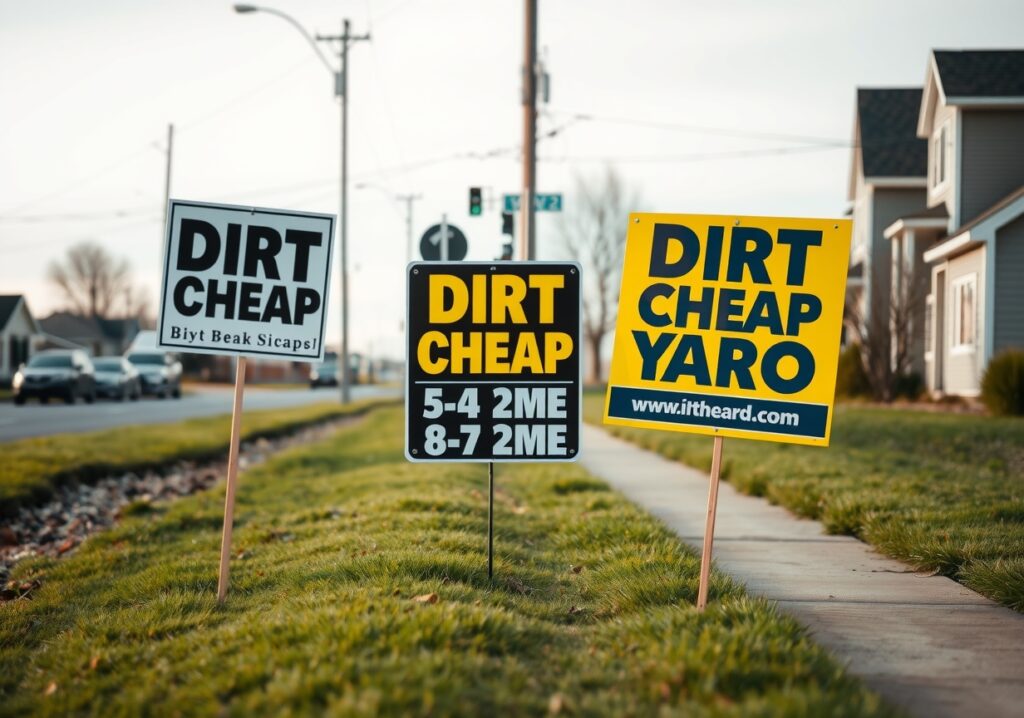 Advertising Yard Signs Roadside Neighborhood 1232x864 1