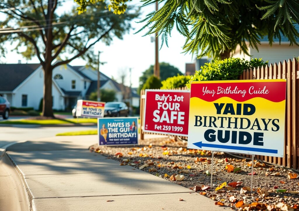 Advertising Yard Signs Roadside Neighborhood 1232x872 1