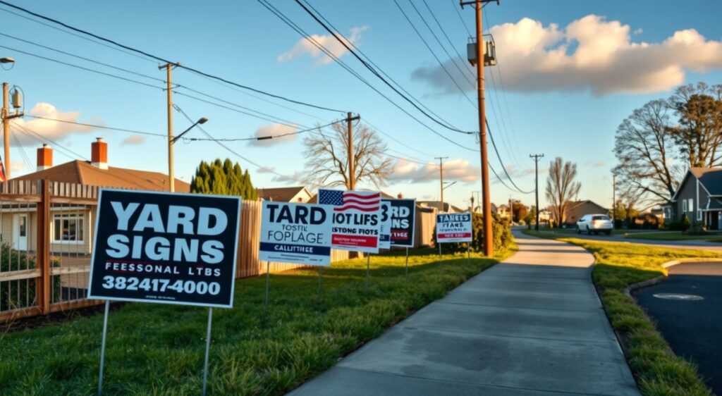 Advertising Yard Signs Roadside Neighborhood 1240x680 6