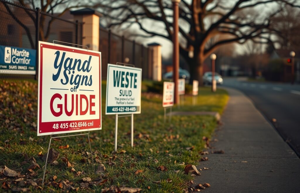Advertising Yard Signs Roadside Neighborhood 1240x800 1