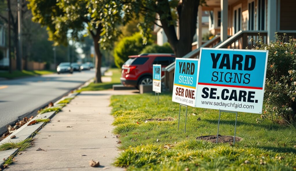 Advertising Yard Signs Roadside Neighborhood 1320x760 3