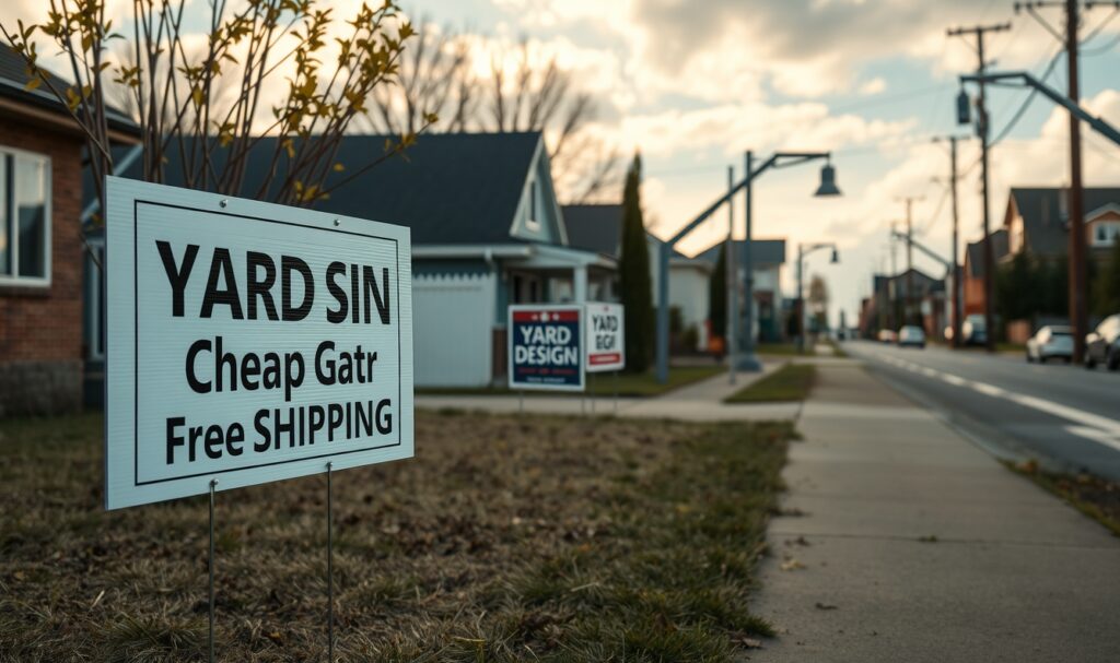 Advertising Yard Signs Roadside Neighborhood 1336x792 1