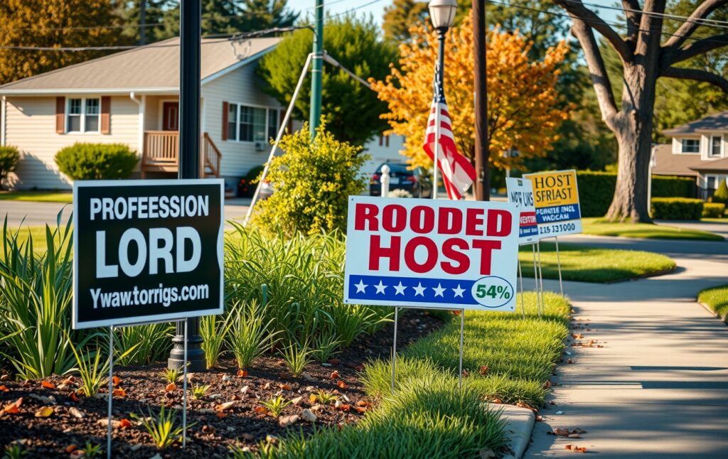 Advertising Yard Signs Roadside Neighborhood 1344x848 1