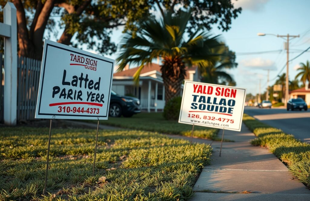 Advertising Yard Signs Roadside Neighborhood 1344x872 1
