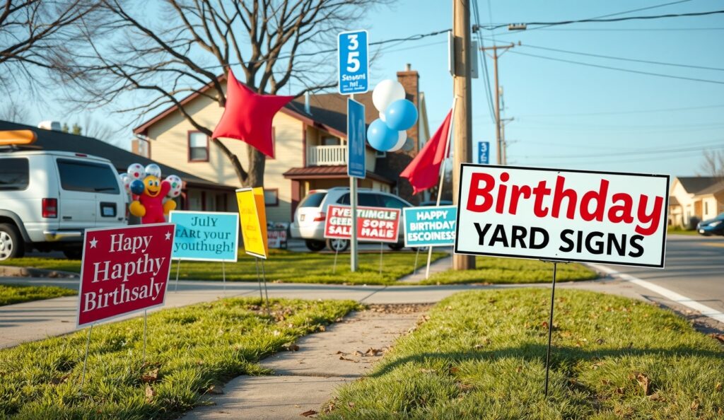 Advertising Yard Signs Roadside Neighborhood 1352x784 1