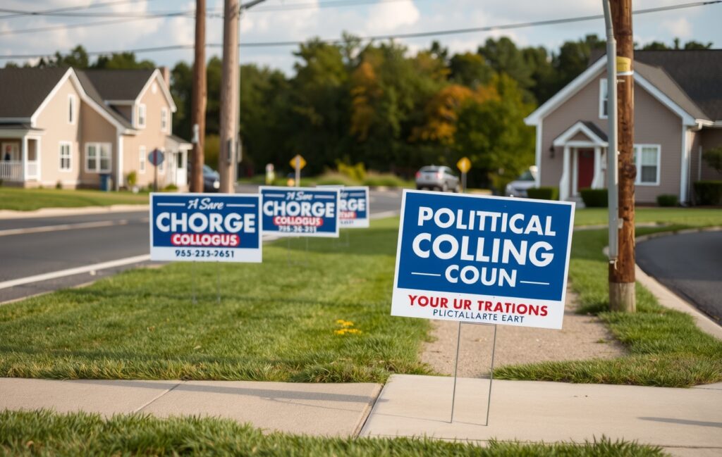 Advertising Yard Signs Roadside Neighborhood 1376x872 3