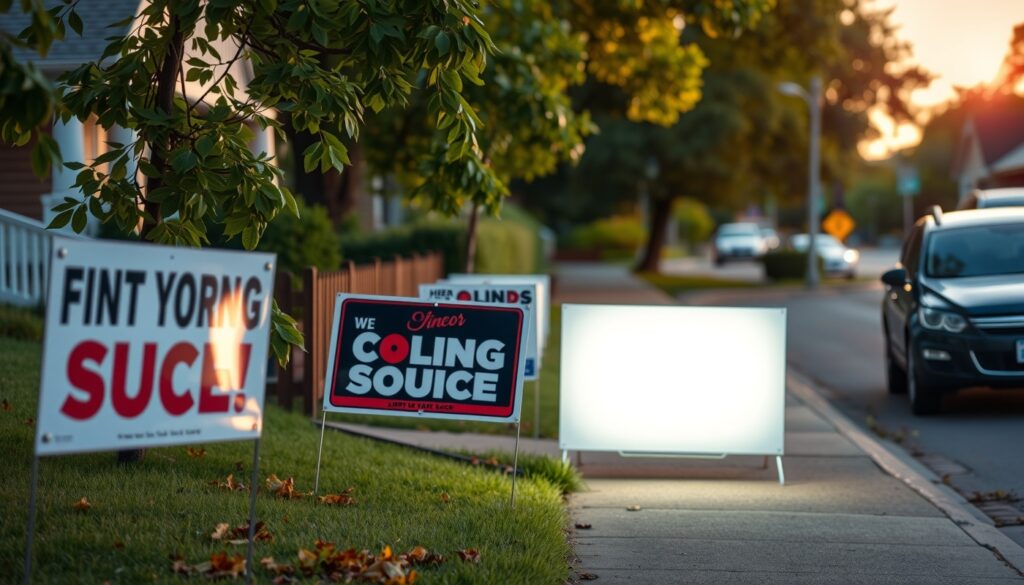 Advertising Yard Signs Roadside Neighborhood 1408x800 1