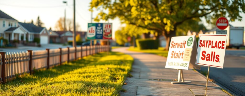 Advertising Yard Signs Roadside Neighborhood 1440x552 2