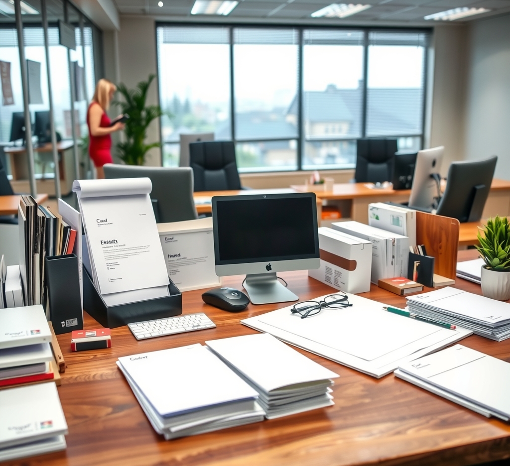 Branded Stationery Desk Printed Documents 1024x936 3