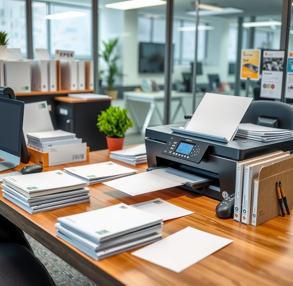 Branded Stationery Desk Printed Documents 1032x1008 1
