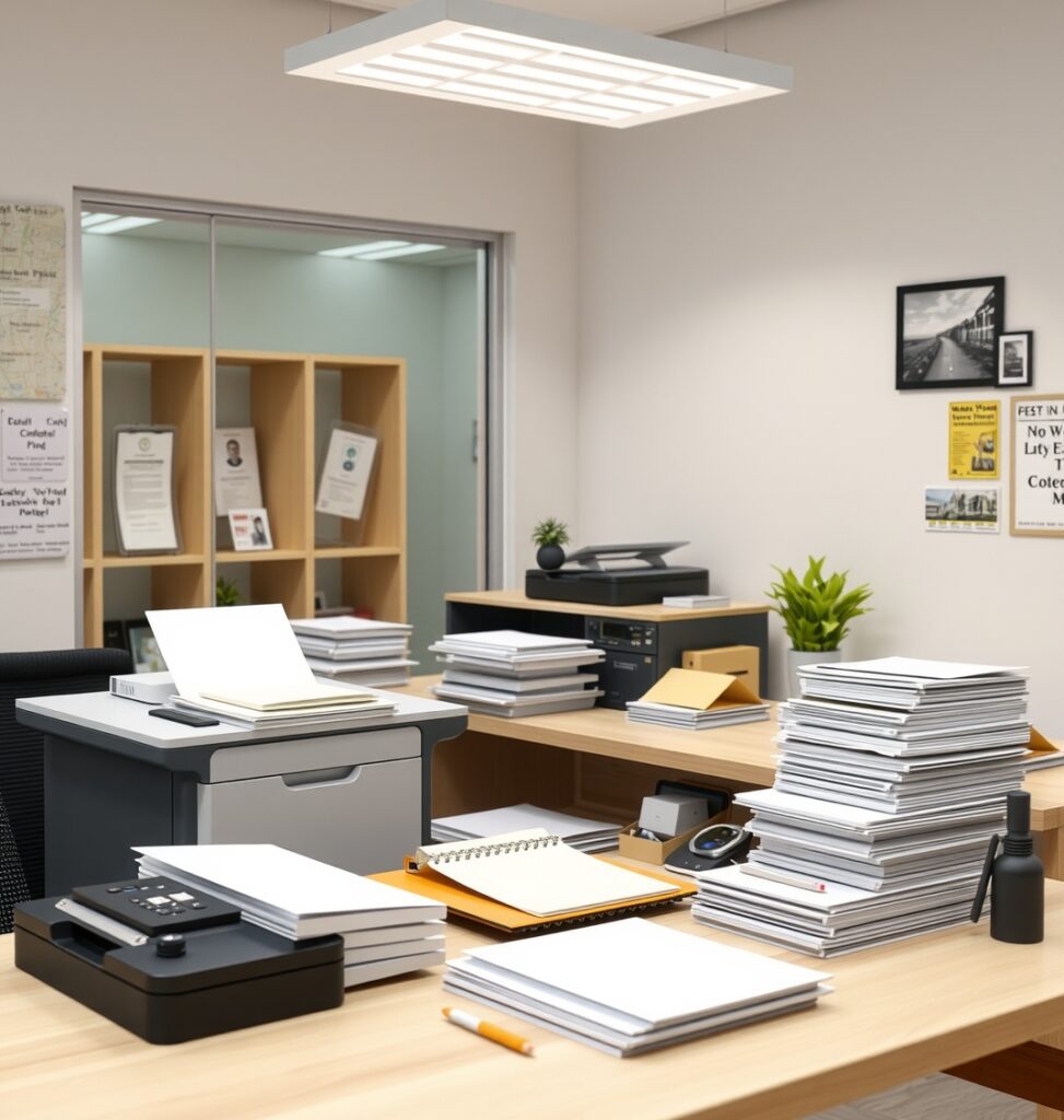 Branded Stationery Desk Printed Documents 1072x1128 3