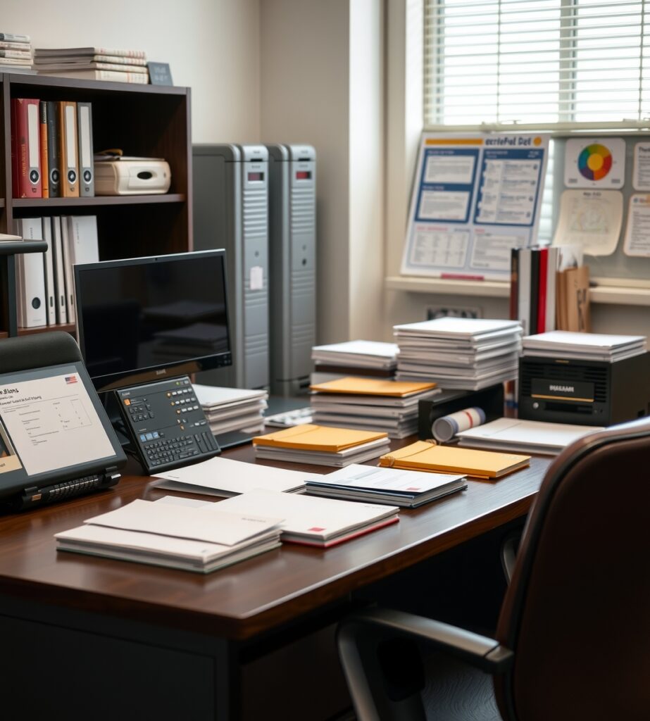 Branded Stationery Desk Printed Documents 1096x1216 1