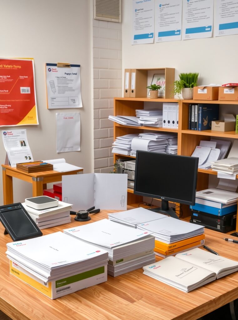 Branded Stationery Desk Printed Documents 904x1216 3