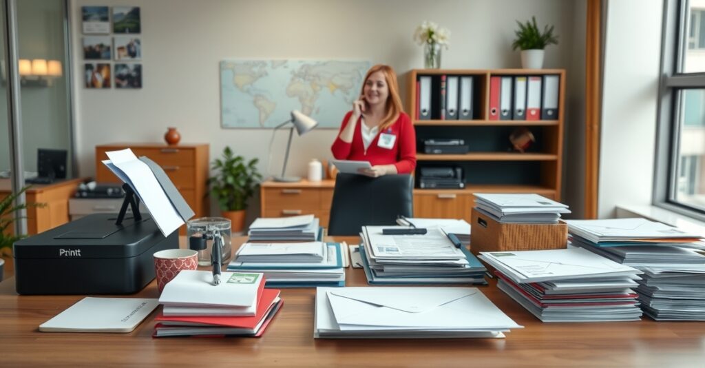 Branded Stationery Desk Printed Envelopes 1136x592 1