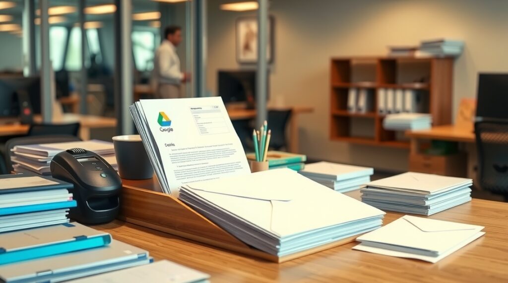 Branded Stationery Desk Printed Envelopes 1136x632 1