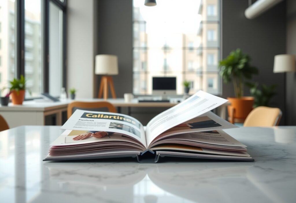 Clean Tabletop Open Folded Brochures 1280x880 4