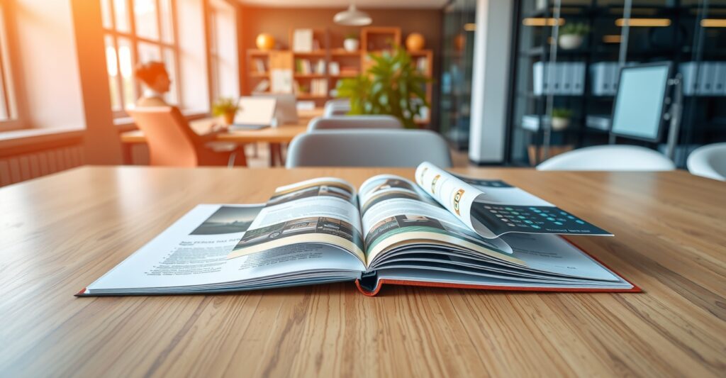 Clean Tabletop Open Folded Brochures 1384x720 1