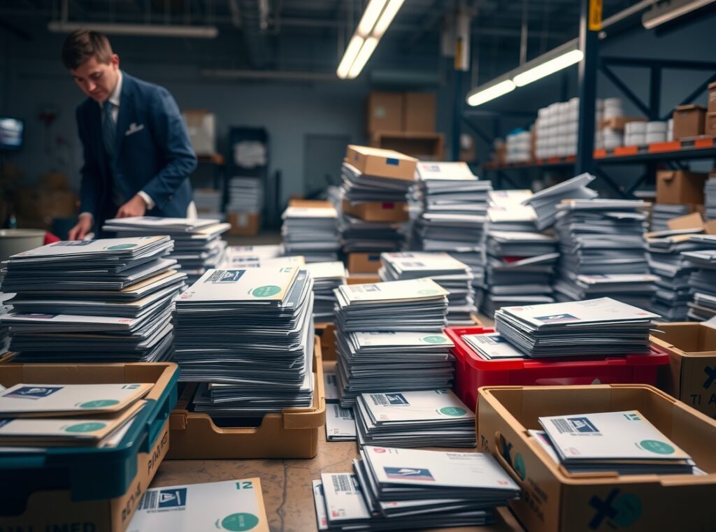 Mail Prep Workspace Postcard Stacks 1120x832 1