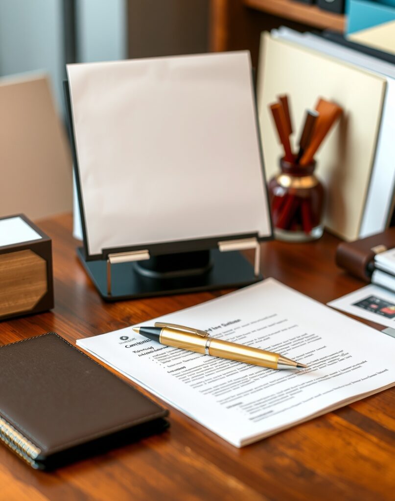 Office Document Elegant Pen Organized 864x1096 1