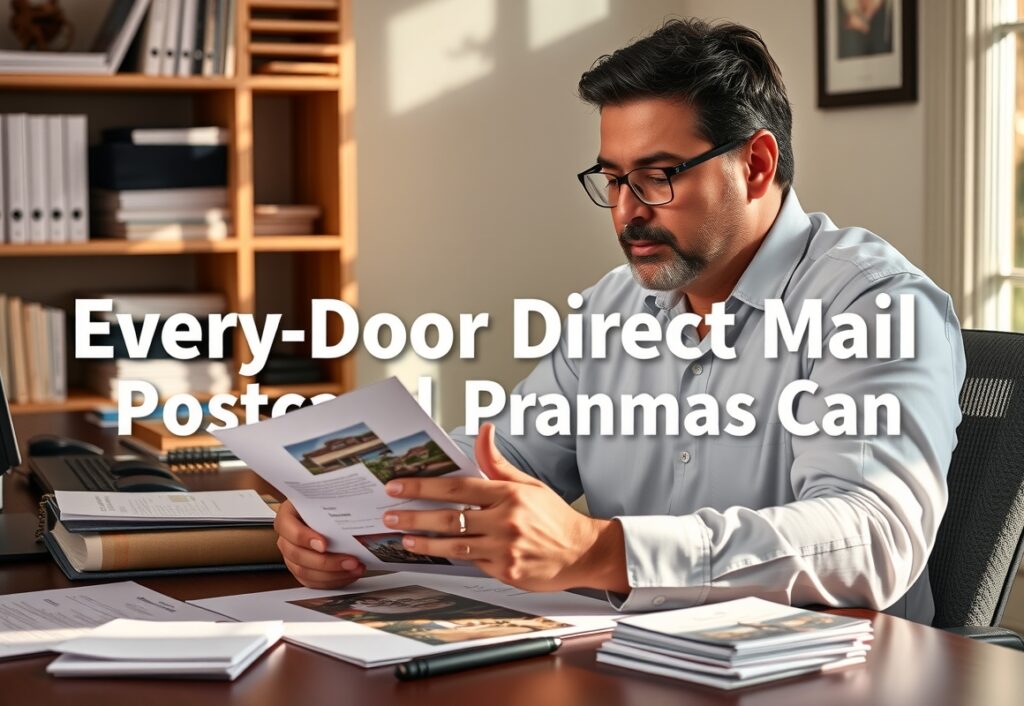 Owner Reviewing Postcard Proofs Desk 1160x800 1