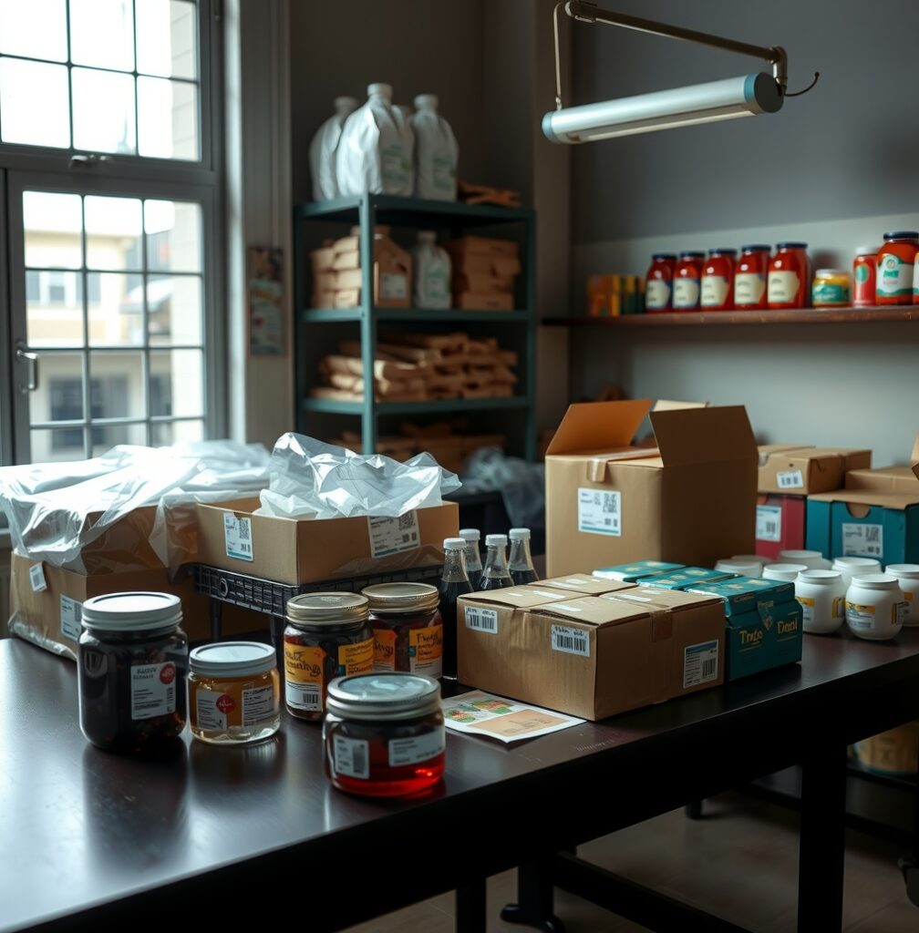 Packaging Worktable Printed Jars Boxes 1016x1032 1