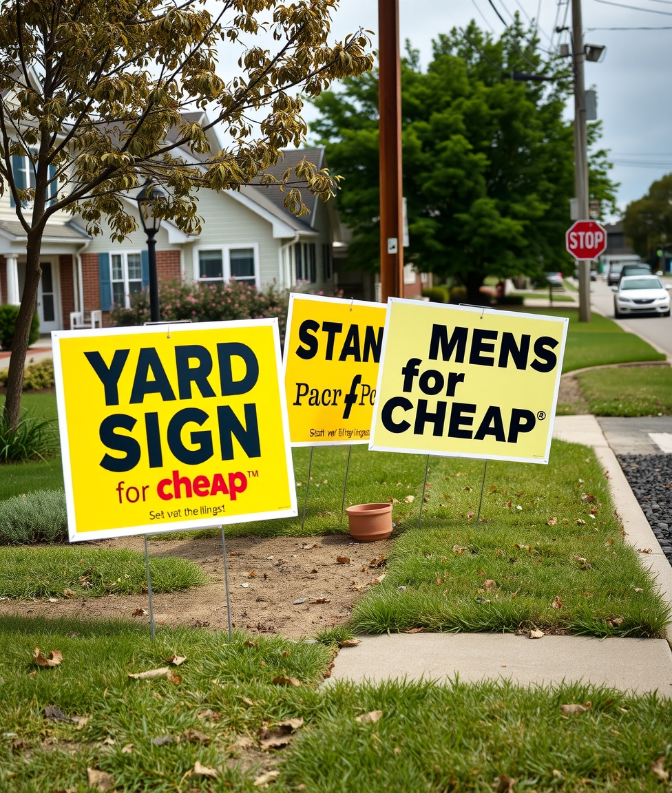 Yard Signs for Cheap hero image