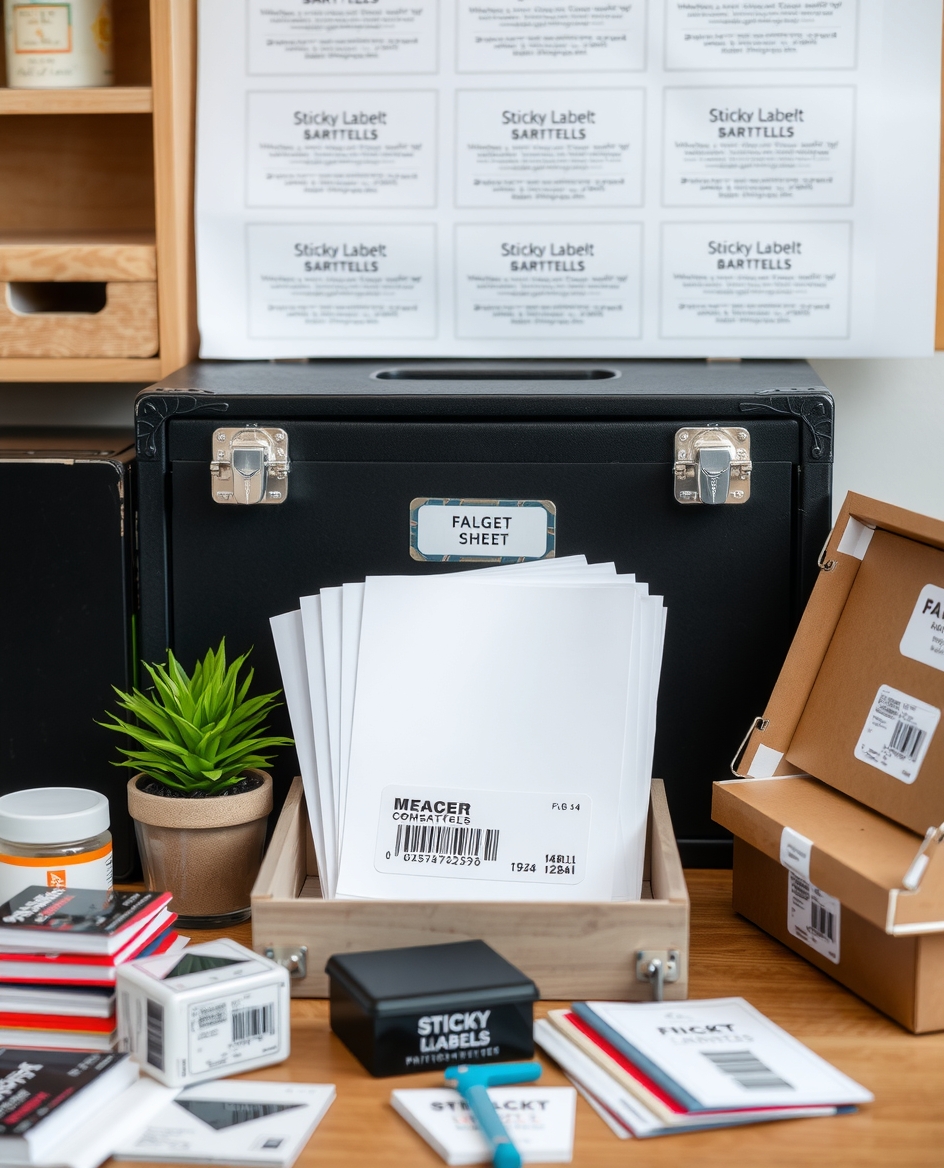 Preparation visual for Sticky Labels Printing Guide