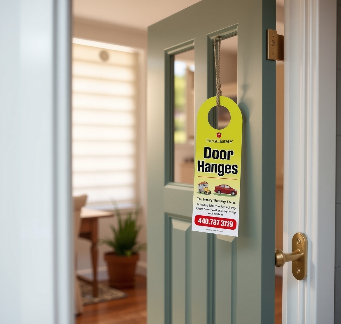 Preparation visual for Door Hangers Real Estate