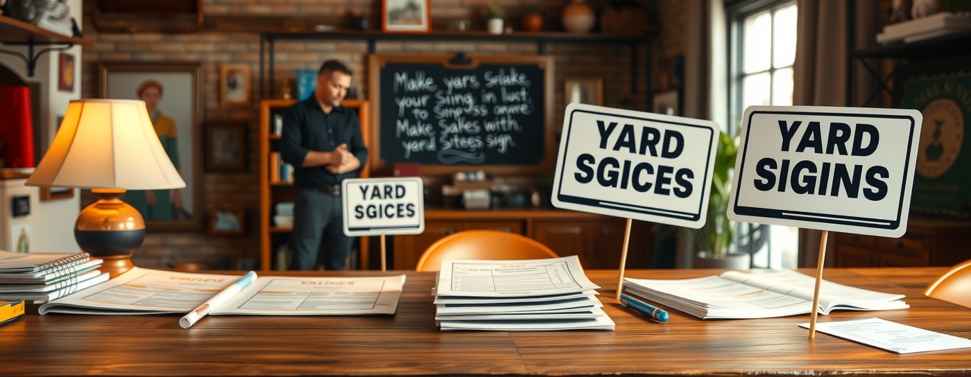 Preparation visual for Yard Signs with Stakes Guide