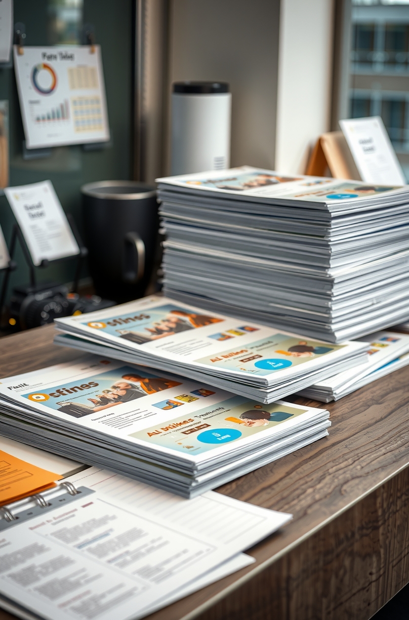 Preparation visual for Flyer Printing Services