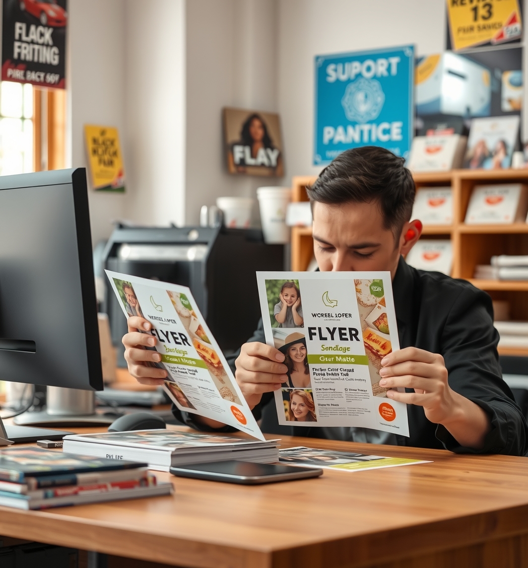 Quality check visual for Flyer Printing Services