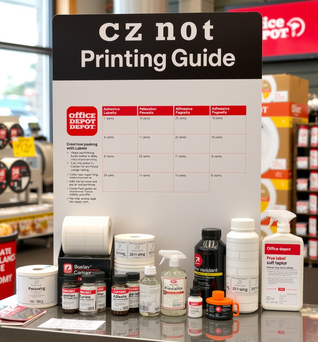 Office Depot Labels Printing Guide