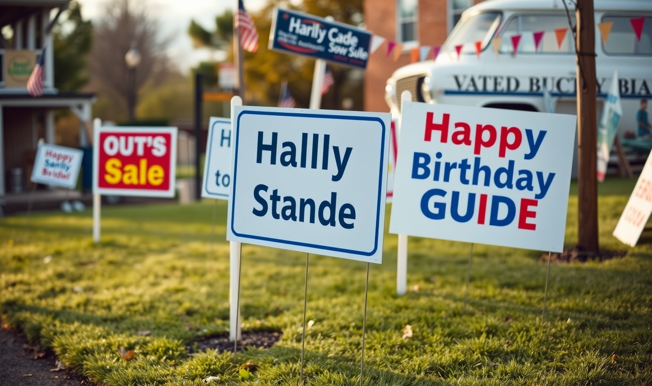 Preparation visual for Yard Signs Happy Birthday Guide