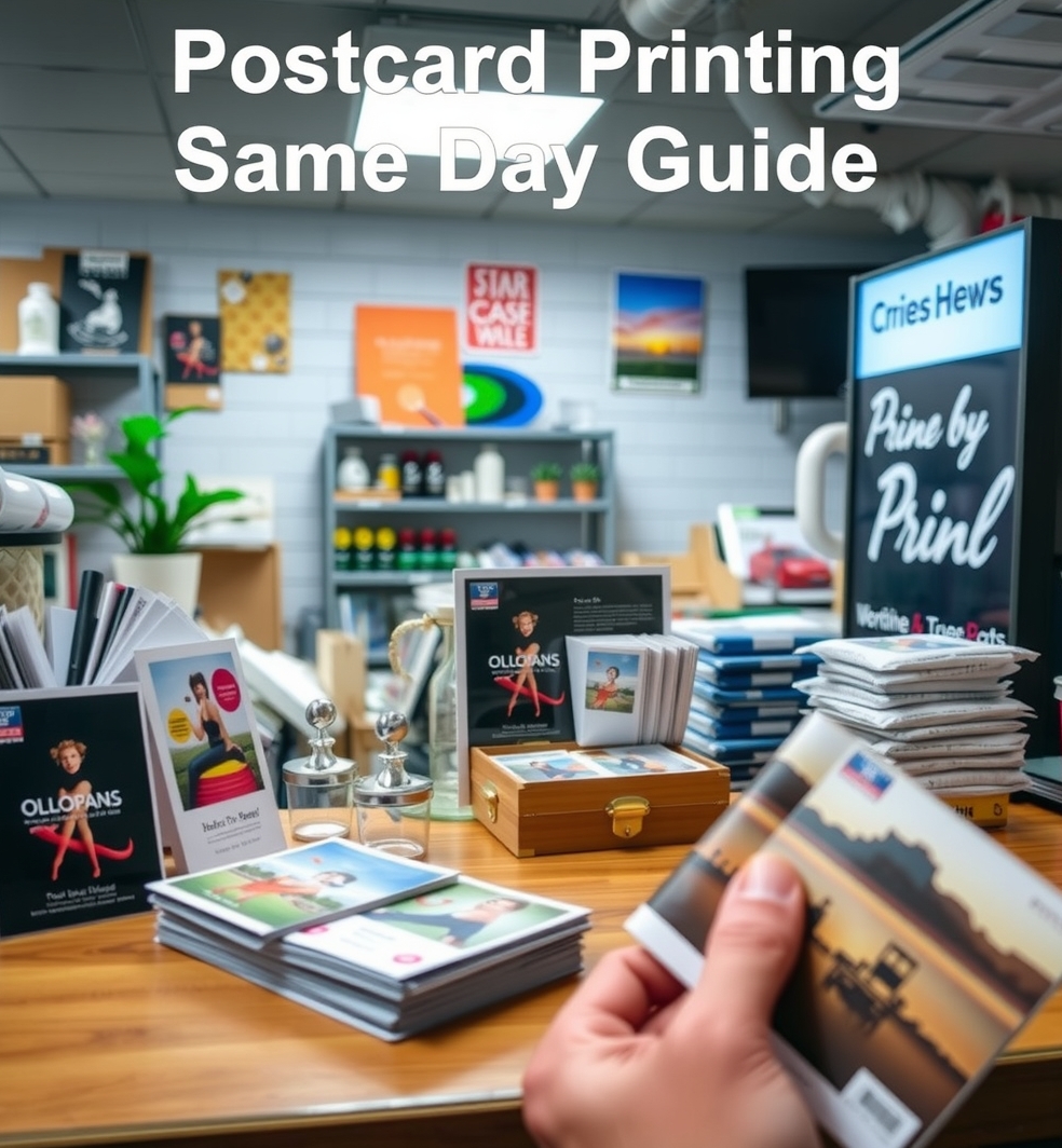 Preparation visual for Postcard Printing Same Day Guide