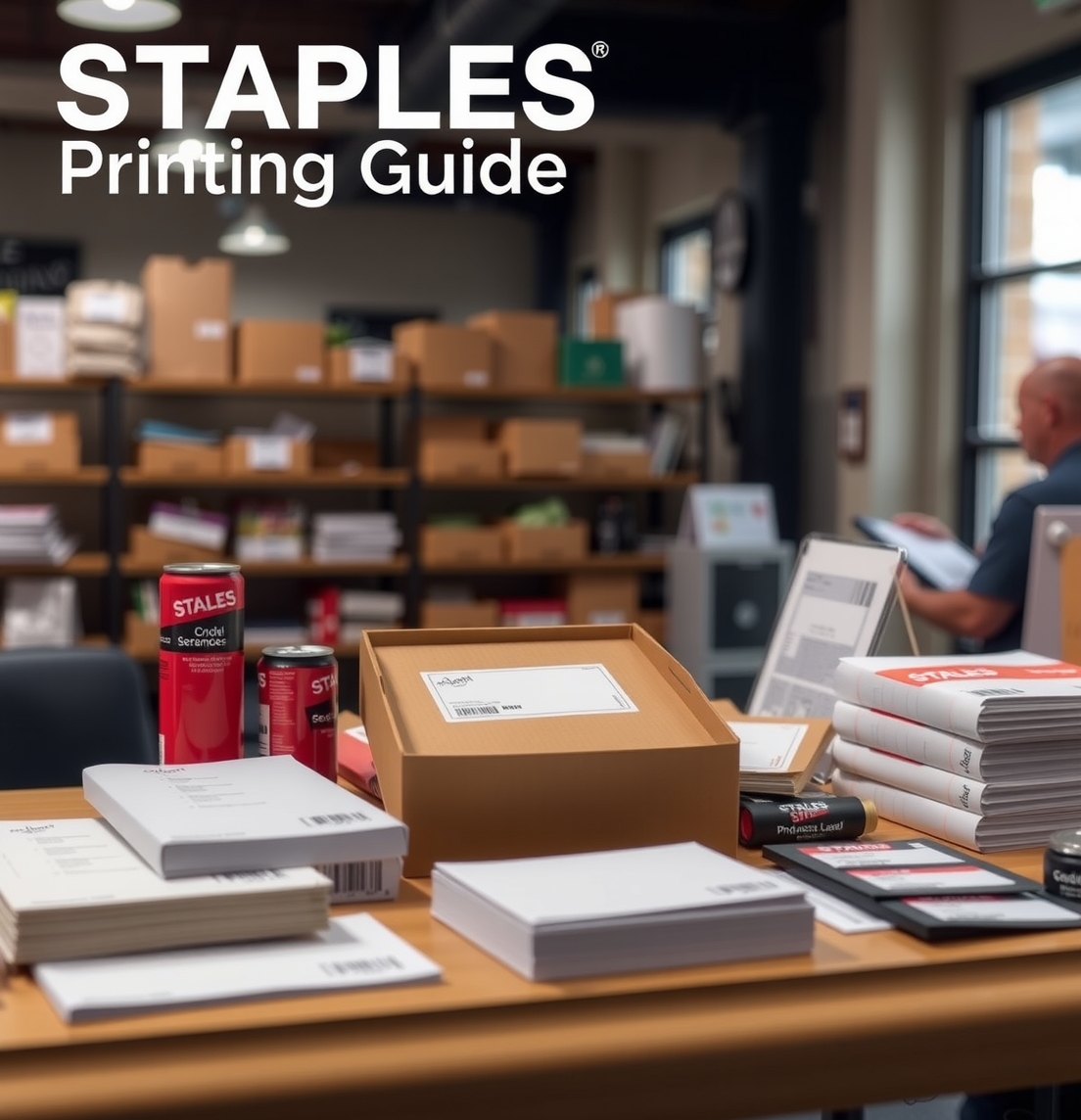 Preparation visual for Staples Address Labels Printing Guide