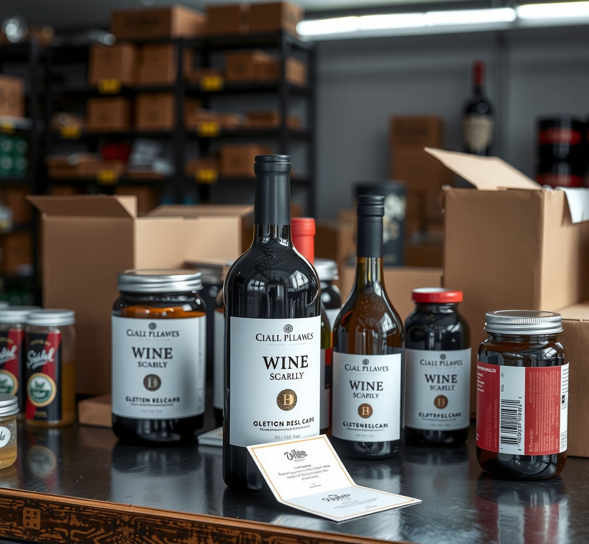 Preparation visual for Wine Bottle Labels Printing Guide