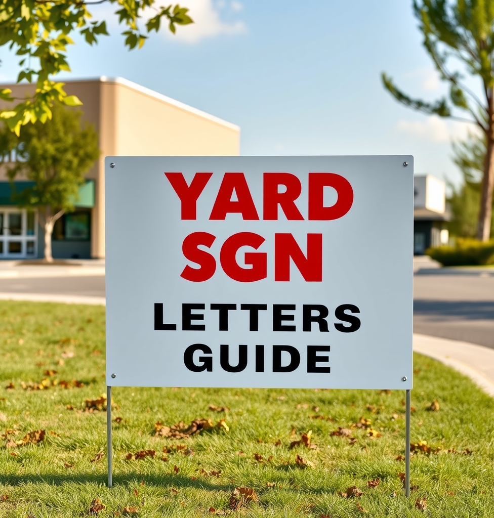Preparation visual for Yard Signs Letters Guide