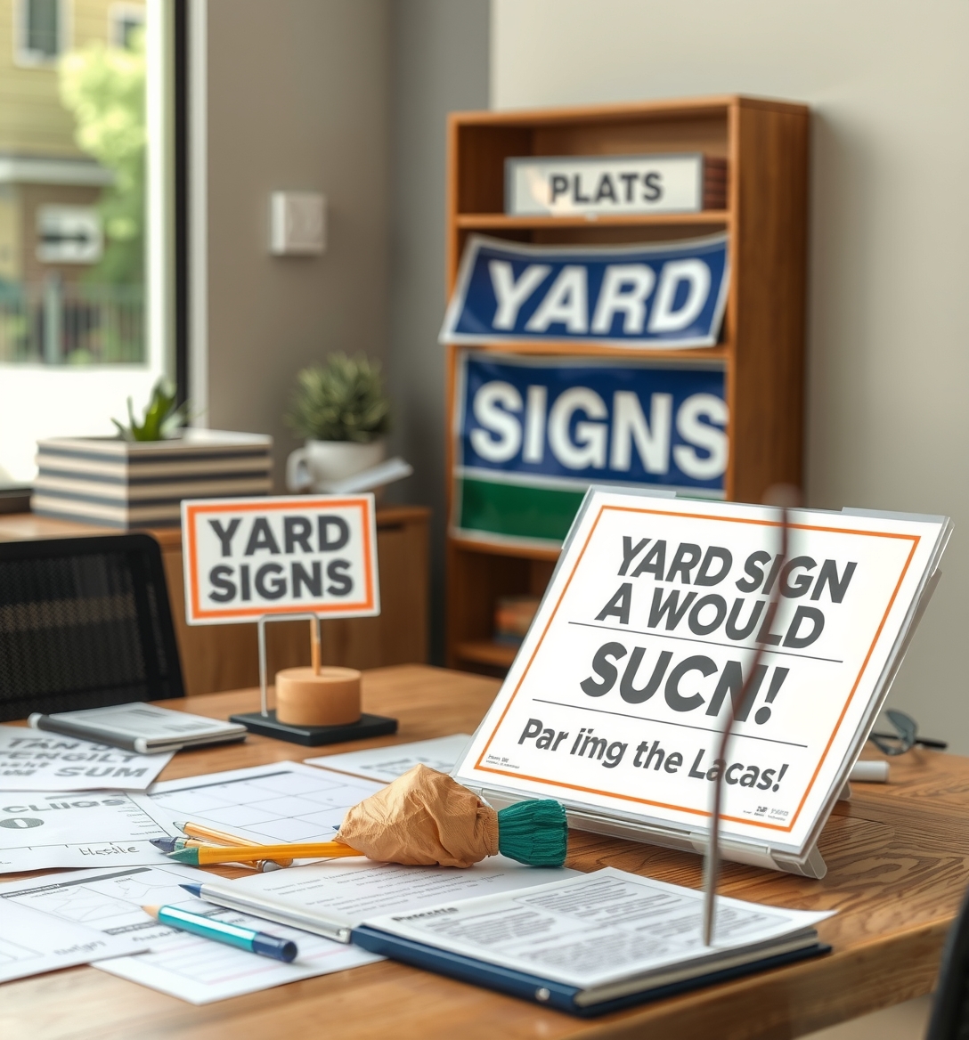 Preparation visual for Yard Signs Design