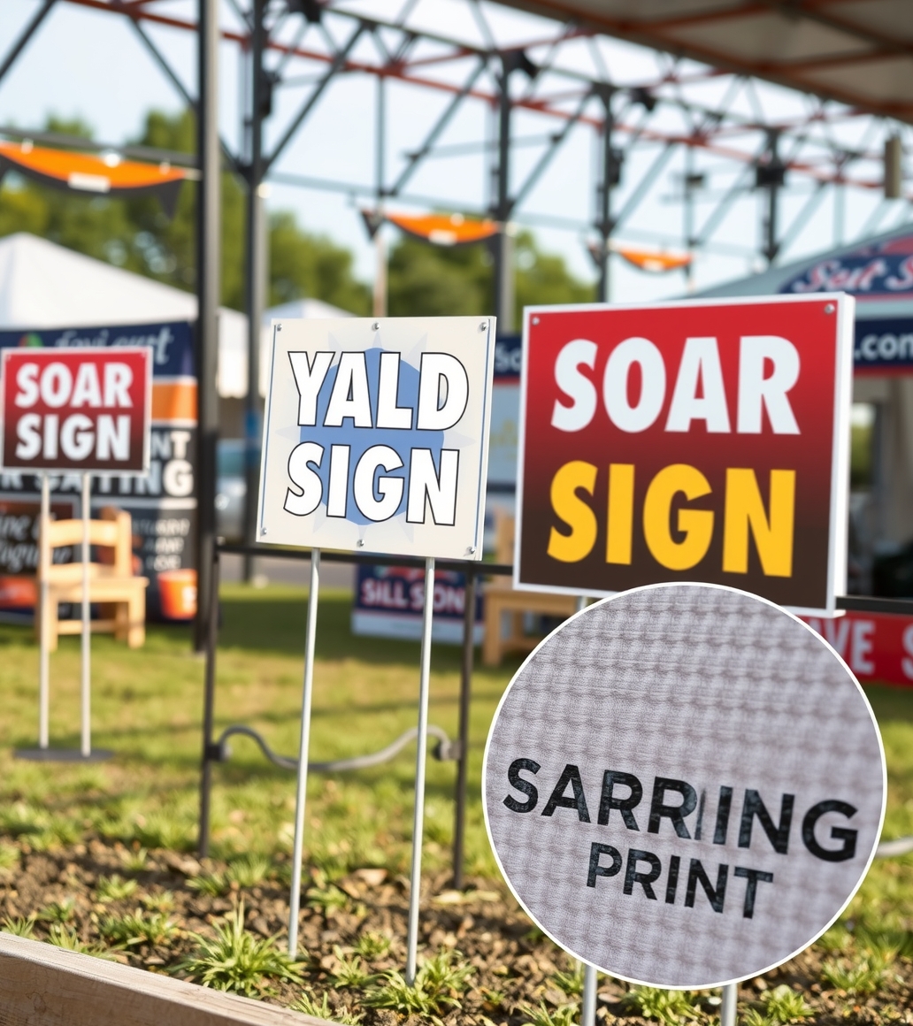 Quality check visual for Yard Signs Design