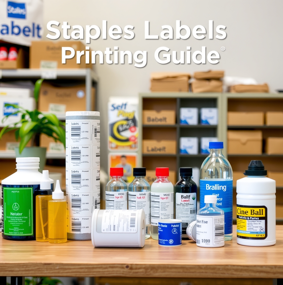 Preparation visual for Staples Labels Printing Guide