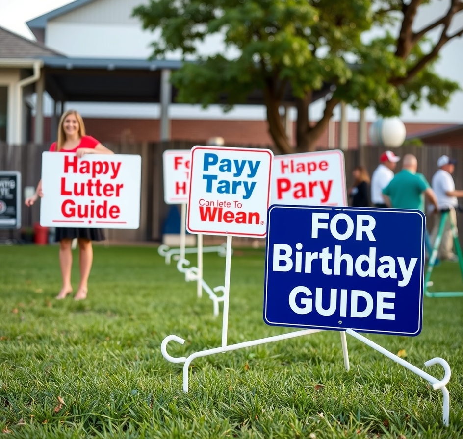 Evaluating the best Yard Signs for Birthday Guide environment