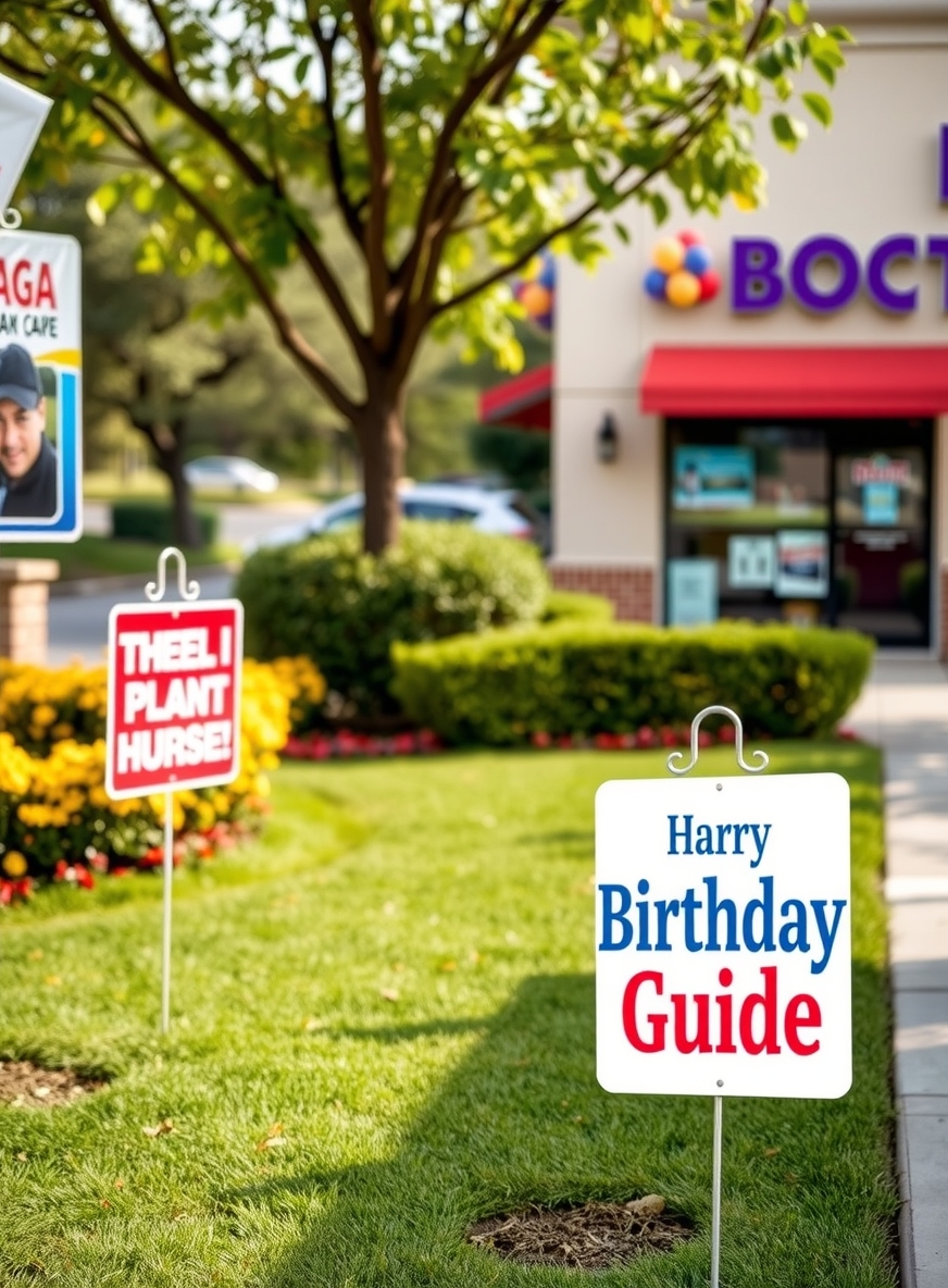 Checklist for Yard Signs for Birthday Guide