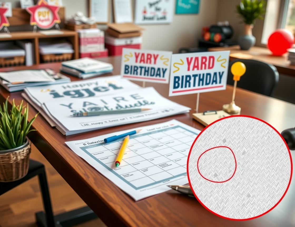 Preparation visual for Yard Signs for Birthday Guide