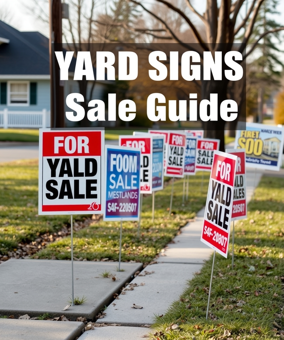 Yard Signs Sale Guide